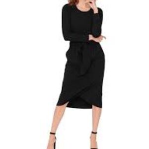 NWT Smash + Tess The Long Sleeve Rebecca Wrap Dress Size S
